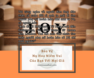 BẢO VỆ NỤ HOA NIỀM VUI CỦA BẠN VỚI MỌI GIÁ