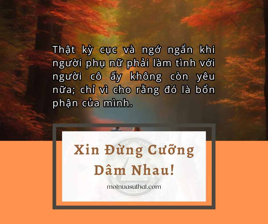 XIN ĐỪNG CƯỠNG DÂM NHAU!